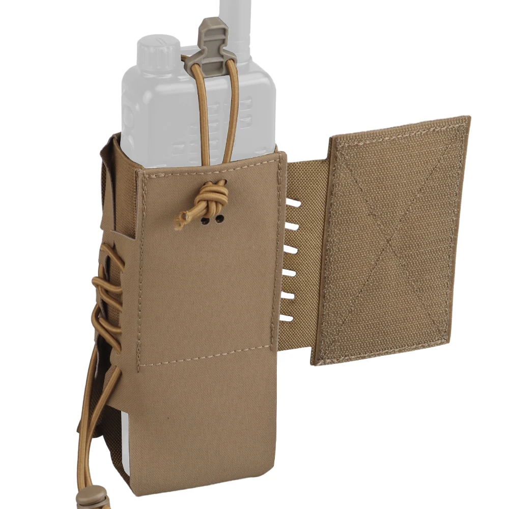 Bolsa de Radio táctica 148 152 Molle, bolsa de intercomunicador Compatible con la mayoría de los accesorios, montaje de múltiples cámaras, bolsa de combate - imagen 3