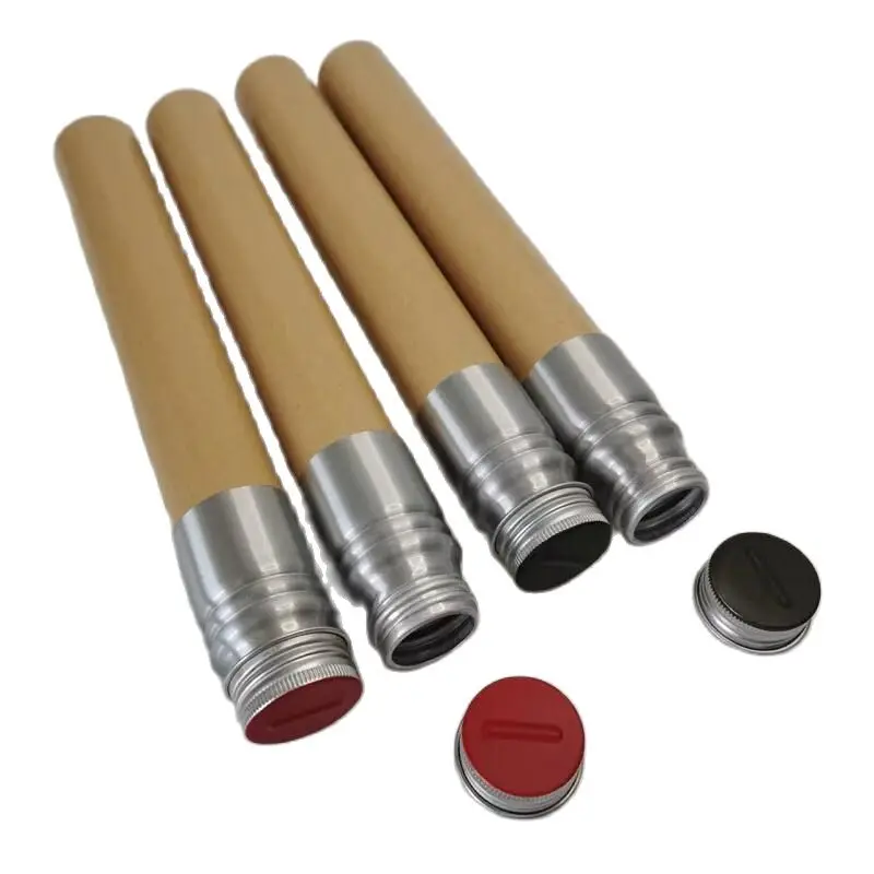 Cilindros de almacenamiento a prueba de humedad para barra de señal ROP al aire libre, tubo de papel, 1 par