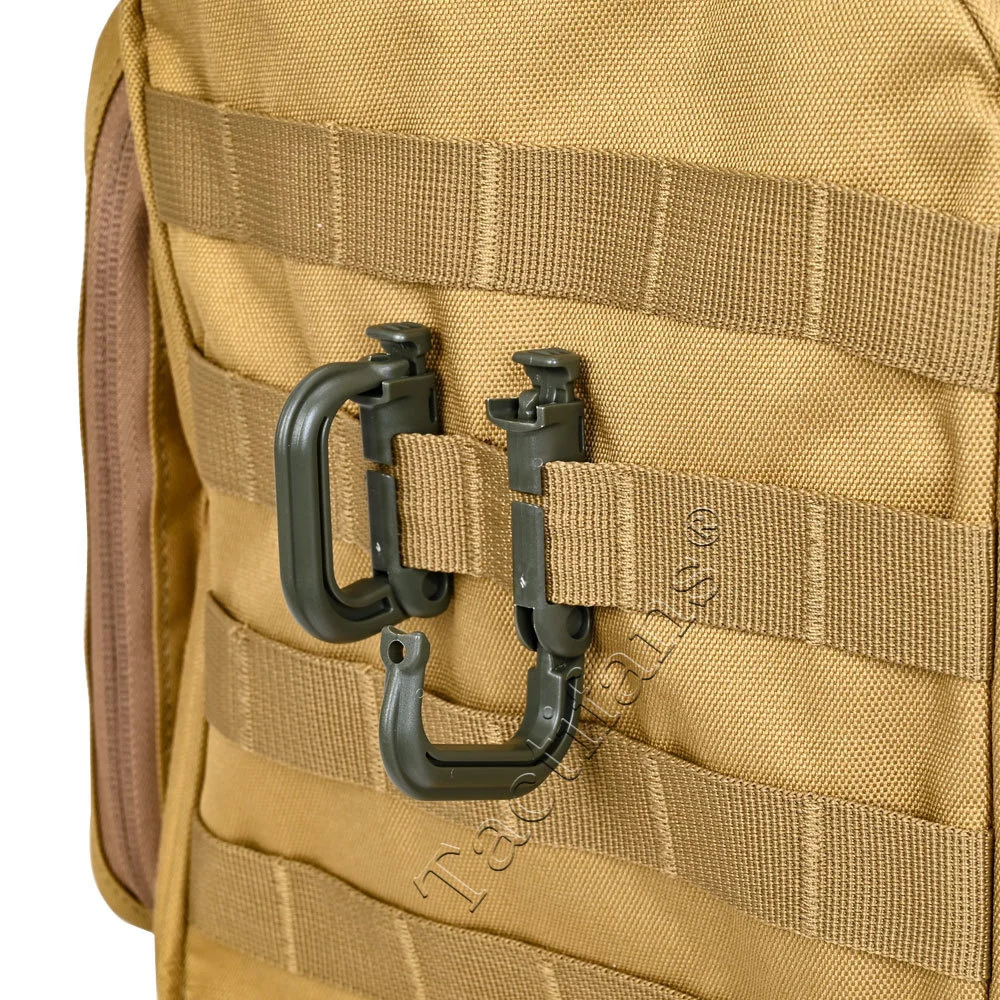 Tactifans-hebilla de anillo de bloqueo D, mosquetón MOLLE de Grimloc, Clip de plástico tipo broche, sujetador de punto de conexión de bolsa de chaleco táctico, 2 uds. - imagen 2
