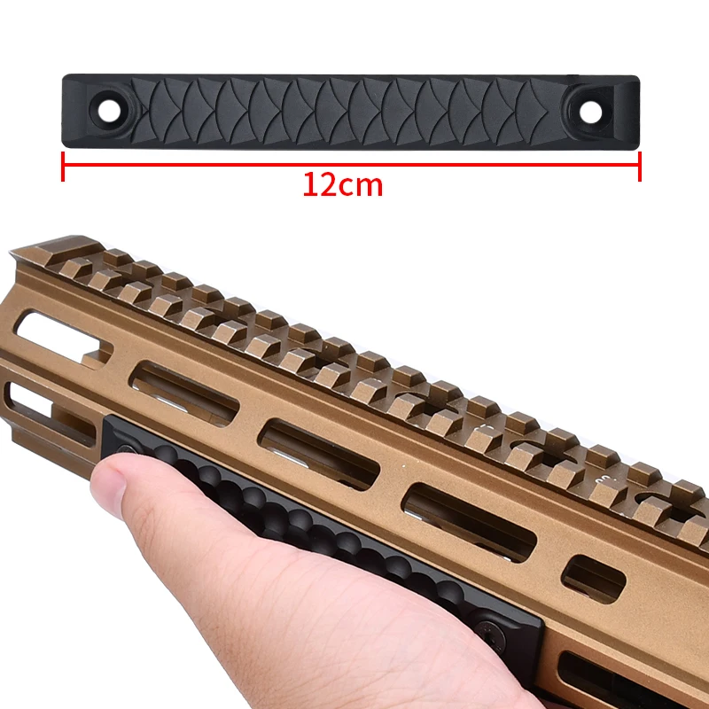 Panel de cubierta de riel táctico MLOK, aleación de aluminio, montaje de 80/120mm, M-LOK/Keyymod System, Kit de riel, accesorio de caza negro - imagen 4