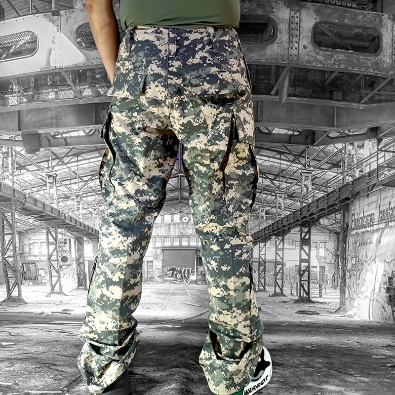 Pantalones de camuflaje de alta gama para exteriores para primavera y otoño para hombres plus plus plus plus plus pantalones de trabajo de gran tamaño pantalones tácticos casu - imagen 2