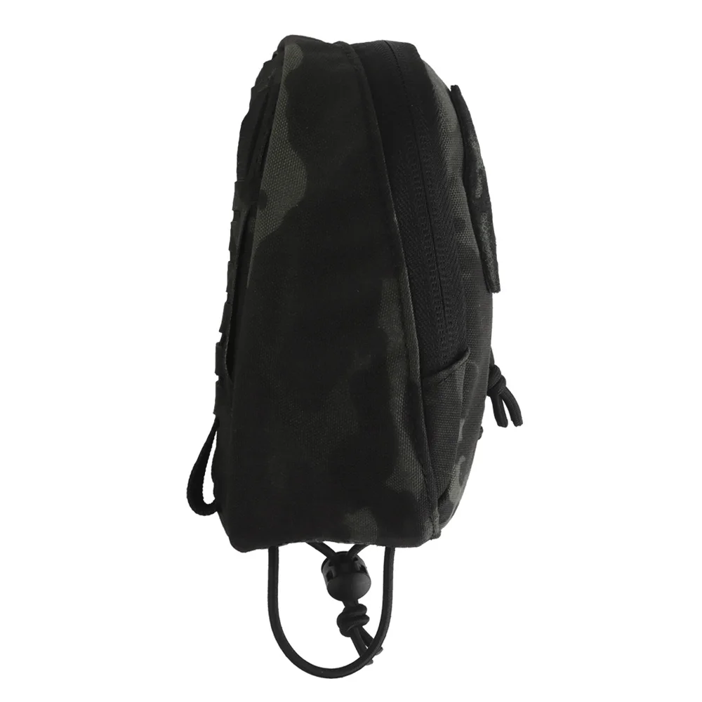 Bolsa táctica MOLLE con doble cremallera para deportes al aire libre, linterna de caza, herramientas de emergencia, bolsa de almacenamiento, chaleco Airsoft, cinturón, equipo - imagen 4