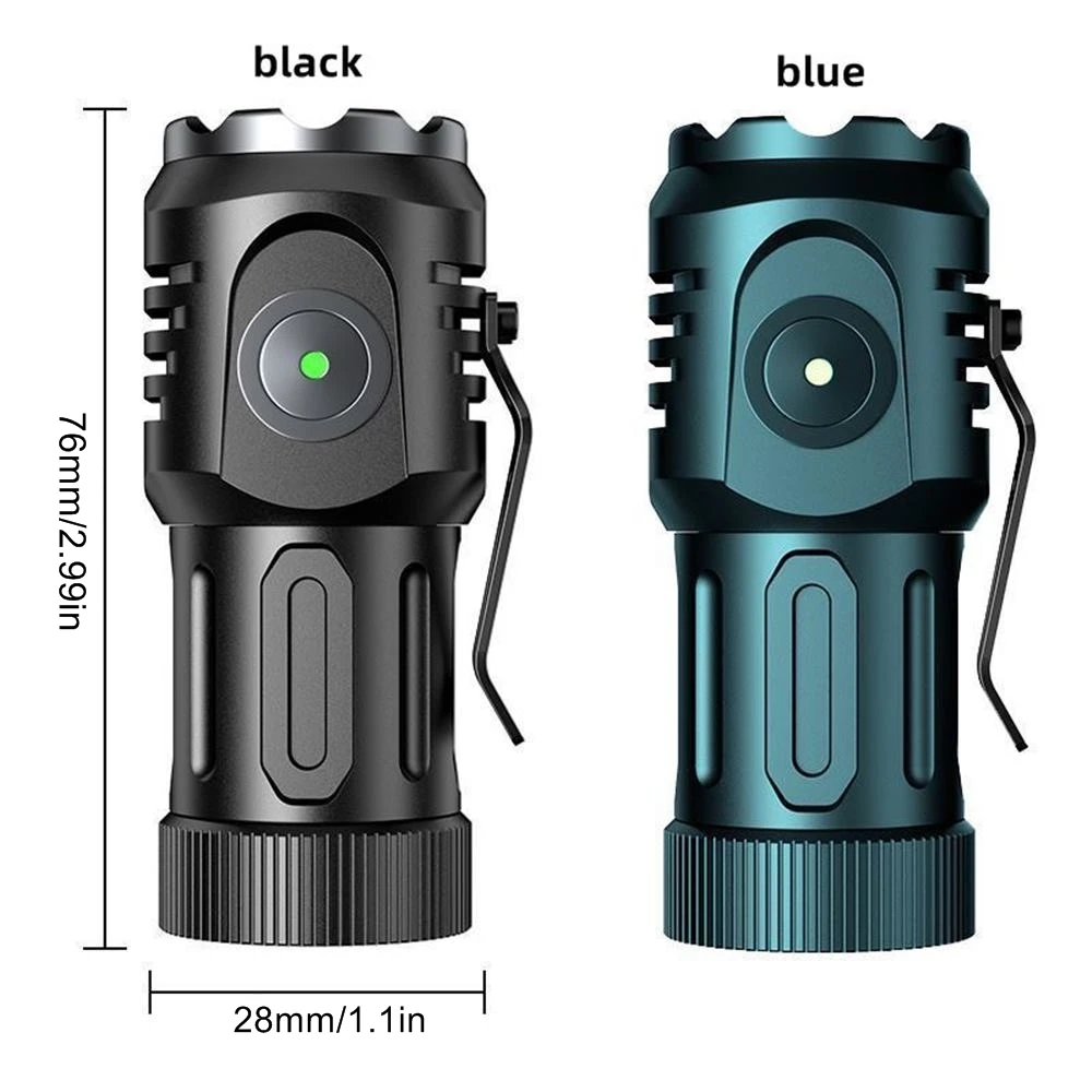 Linterna LED roja recargable USB mini con imán para exteriores taller - imagen 3