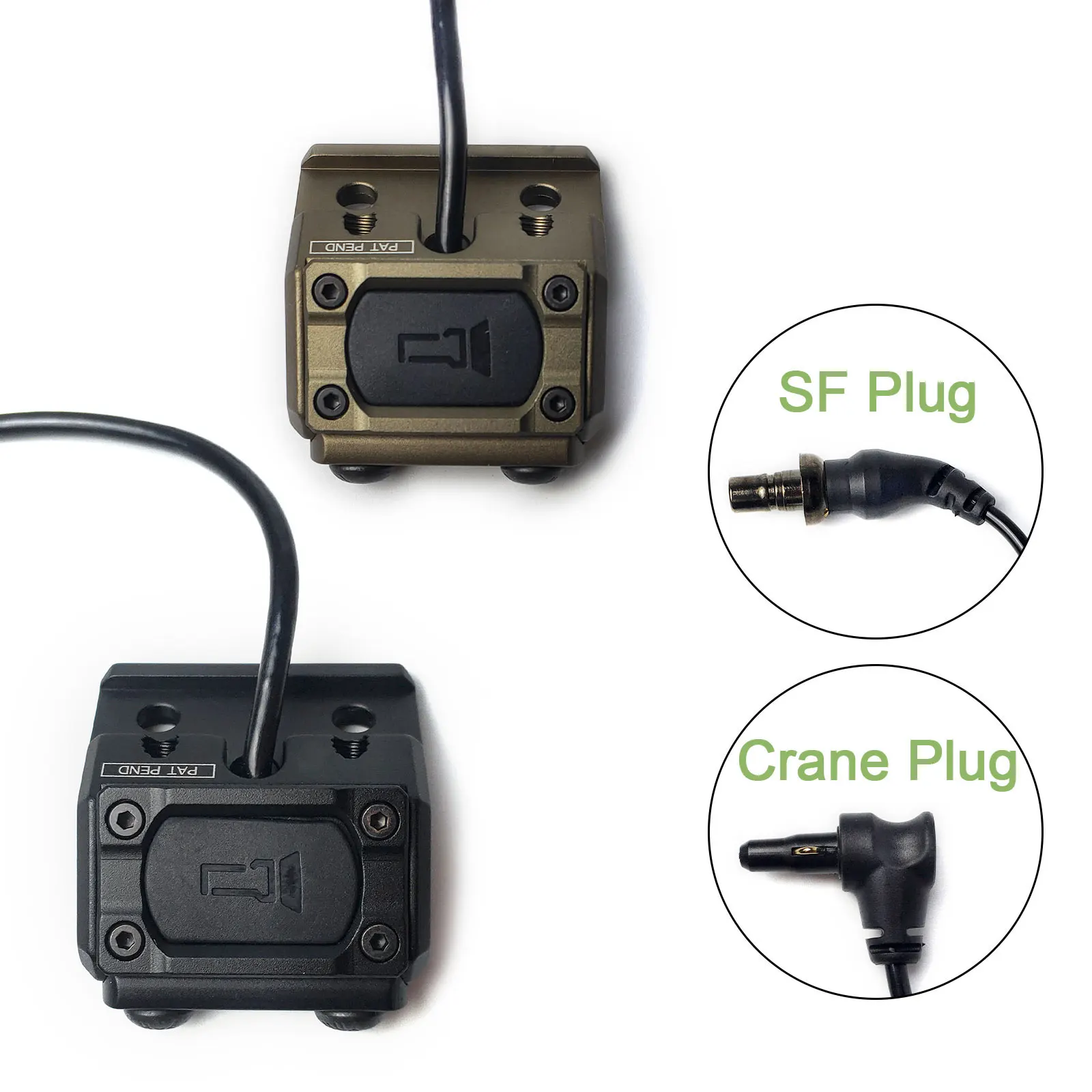 Interruptor de presión ModButton táctico, riel de 20mm para linterna M300 M600 NGALPEQ15, Control de botón caliente, interruptor Romote SOTAC-GEAR - imagen 2