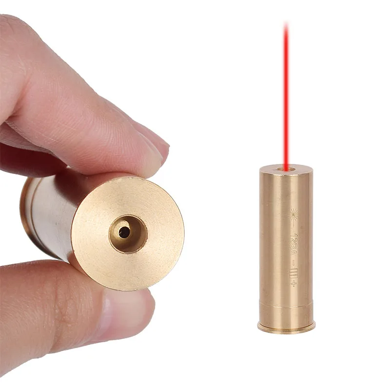 Táctico 12GA 20GA serie calibre punto rojo láser Boresighter accesorios de caza Bore Sight 12 calibre barril cartucho - imagen 2