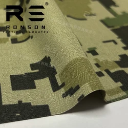 Tela camuflaje México a cuadros algodón-nailon, táctica impermeable