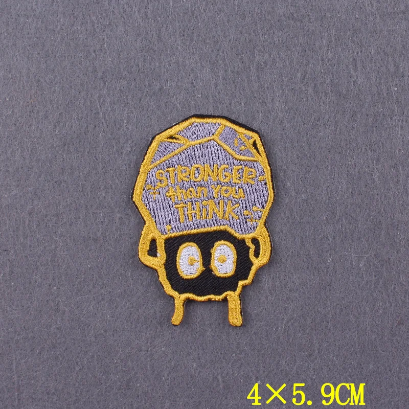 Parche para planchar, parches de Anime japonés para ropa, insignias de juego DIY a rayas en mochila, parches con gancho de dibujos animados para decoración de ropa - imagen 5