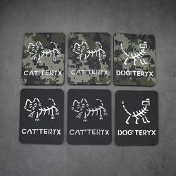 Parche reflectante esqueleto táctico camuflaje para perros y gatos