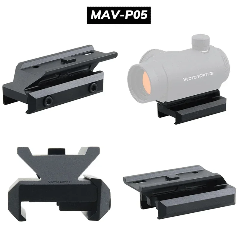 Vector 2007 Red Dot Scope Riser Rail Mount 0,5 "-1,5" perfil voladizo Picatinny Riser Mount para óptica vectorial Maverick - imagen 2