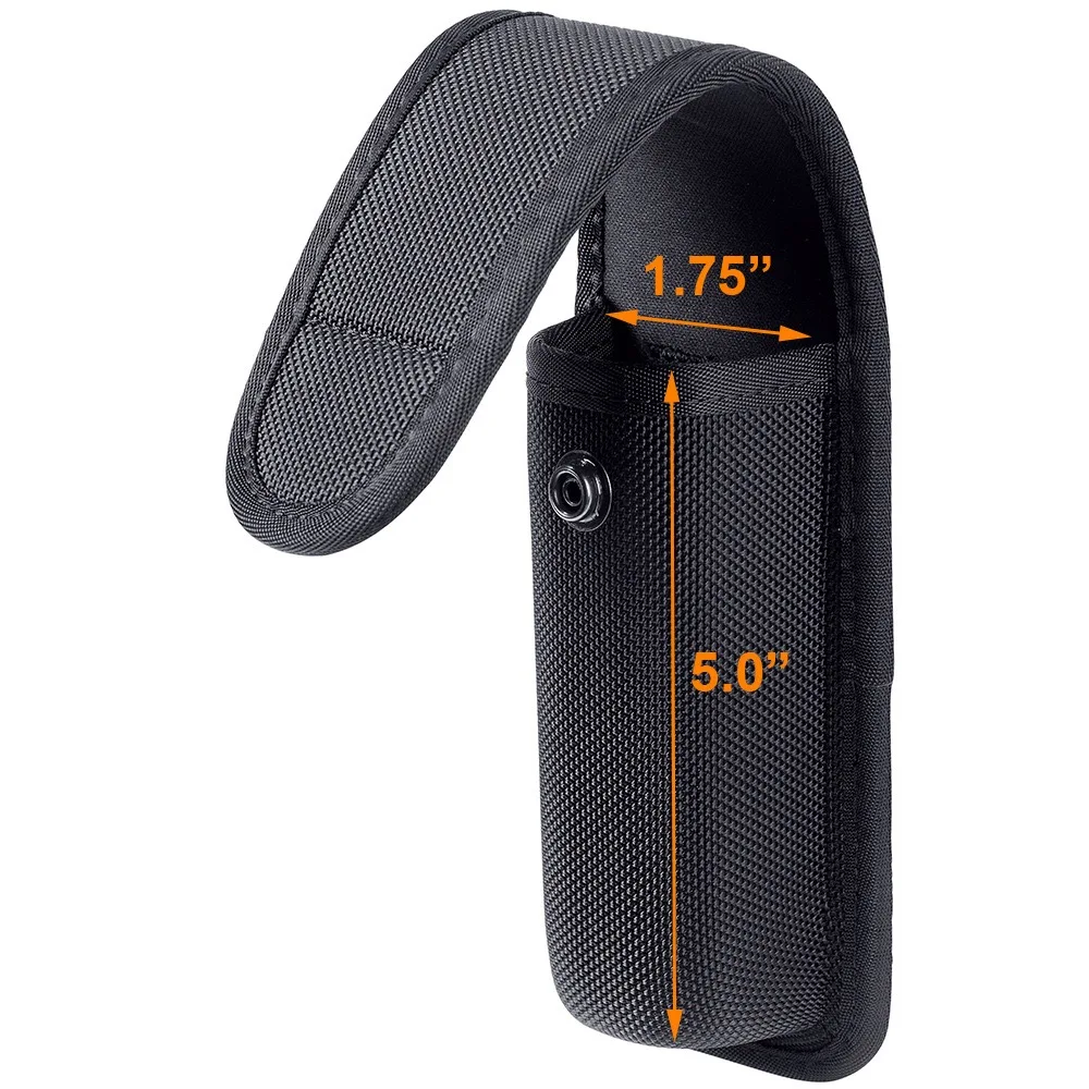 Funda pulverizadora para cinturón de servicio, bolsa para pulverizador de pimiento MK4, soporte para bote para chaleco MOLLE, linterna táctica de 1,5 ", funda de nailon para antorcha