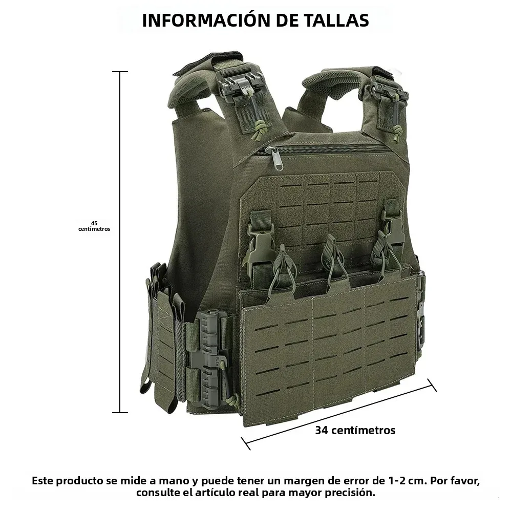 Chaleco táctico VCU portador de placa ligero con bolsa de revistas - imagen 5