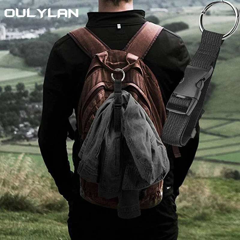 Bolsa de embalaje de equipaje de resorte con hebilla de propósito, bolsa colgante de equipaje, correa de hebilla, mochila, accesorios externos - imagen 2