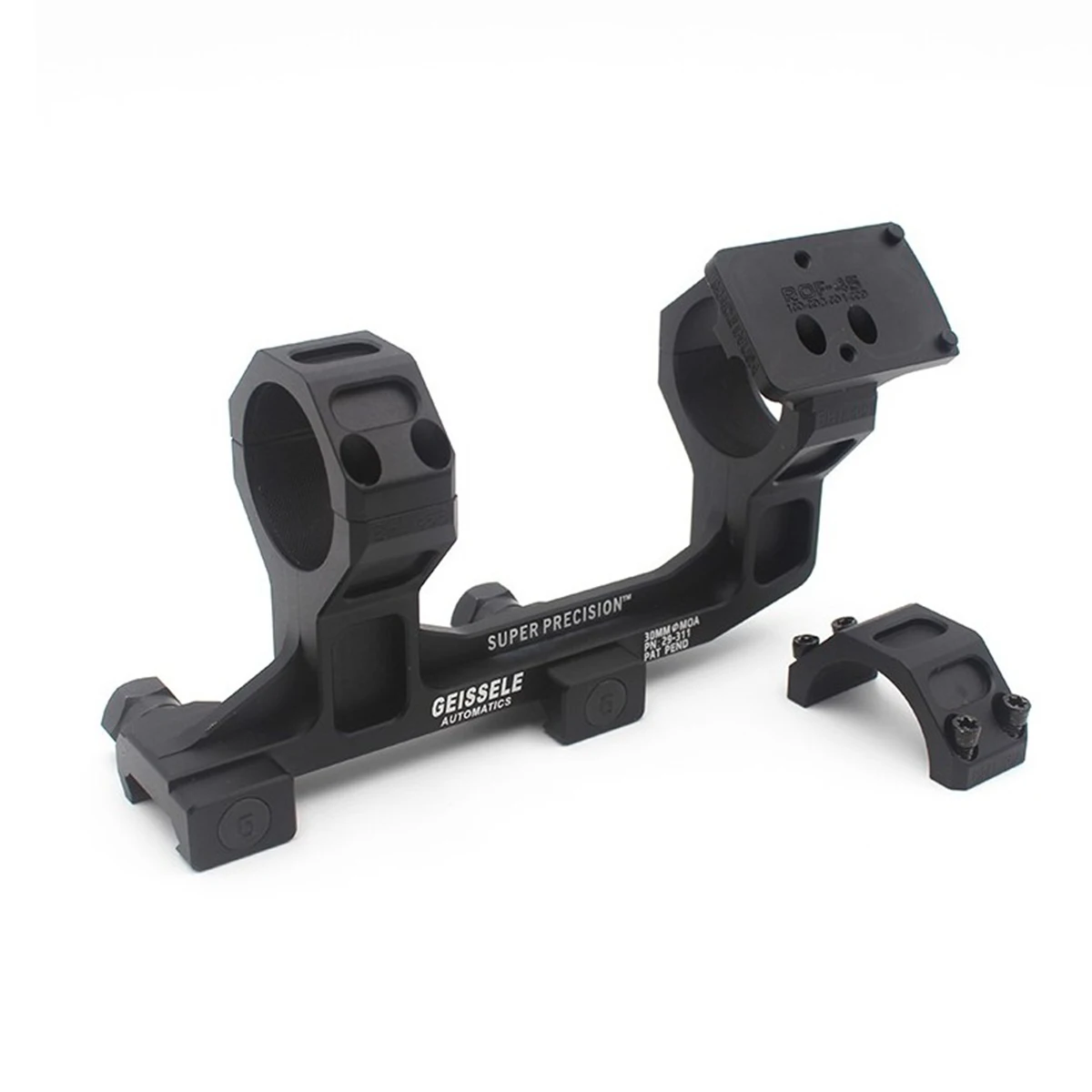 Anillos de montaje de alcance GEISSELE voladizo AR15, súper precisión, 25,4mm, 30mm, anillos de alcance para Rifle, adaptador de montaje Reptilia ROF-45 ROF-90 - imagen 4