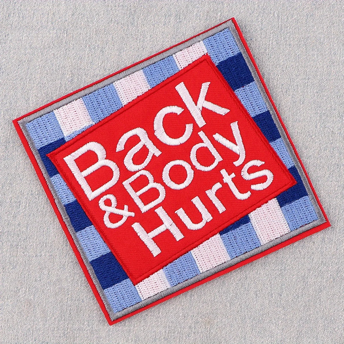 Parche bordado para planchar con meme divertido, insignia adhesiva rota para costura de pantalones vaqueros, mochila, bolso y ropa DIY - imagen 2