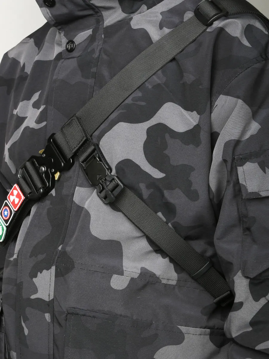 Cinturón auxiliar de tres puntos, correa de respuesta rápida magnética, función desmontable rápida, bolsa de estabilidad táctica para montar al aire libre - imagen 4