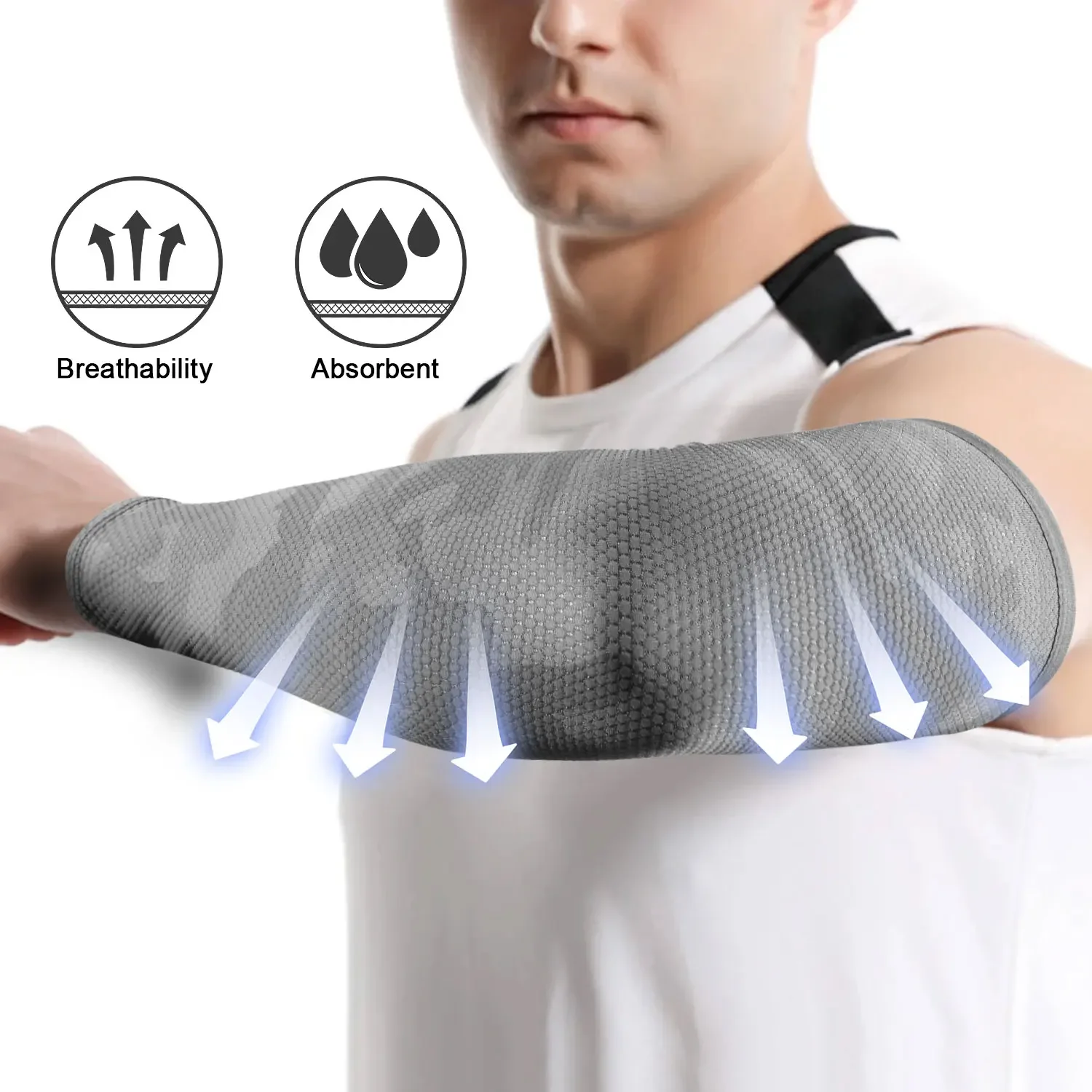 Mangas de brazo deportivas, calentadores de brazo de ciclismo de refrigeración de secado rápido, protección UV, bicicleta, correr, baloncesto, voleibol, pesca, puños suaves - imagen 4