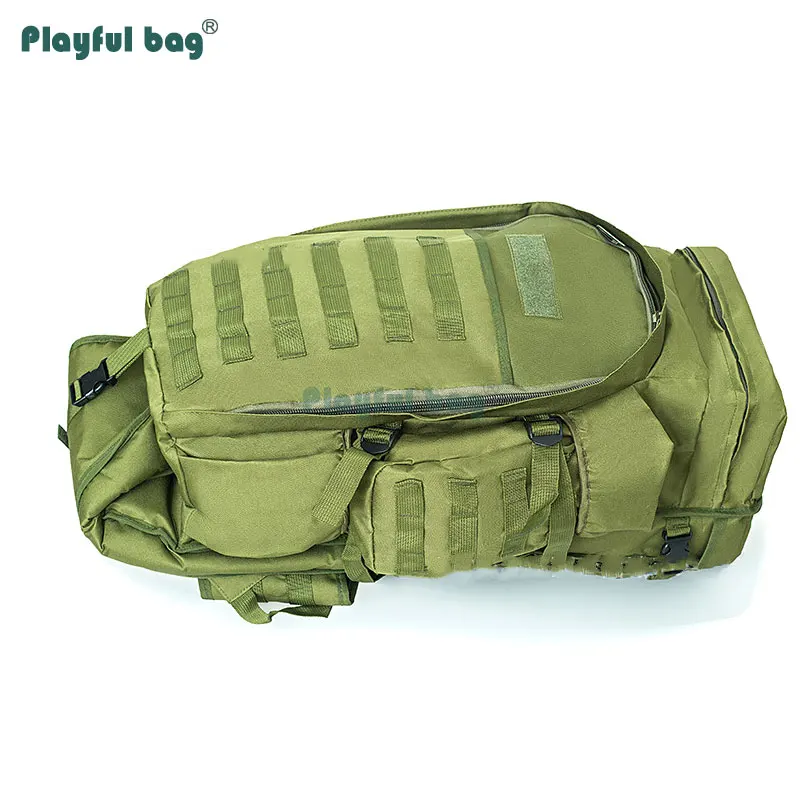 Mochila de gran capacidad 600D, mochila táctica de camuflaje impermeable, bolsas de montaña para pesca AVA67 - imagen 3