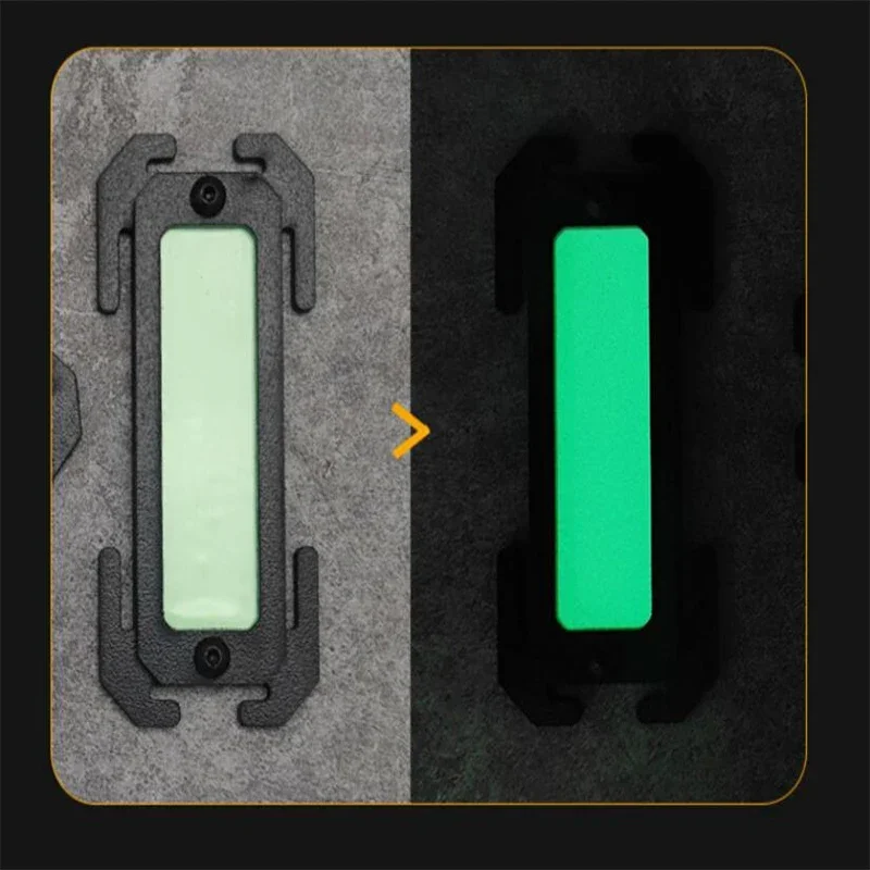 1/2/4 Uds. Molle táctico marca noctilucente herramientas al aire libre mochila Molle de plástico chaleco accesorios para acampar caza senderismo