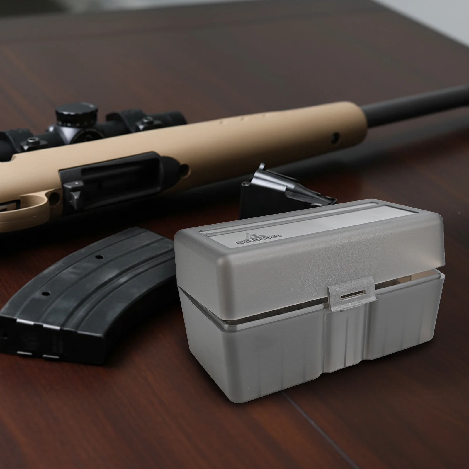 Caja de munición abatible de 50 rondas.308 7,62x51mm, estuche de almacenamiento de balas tácticas, estuche de munición, caja de transporte de cartuchos, accesorios de caza para Rifle - imagen 5