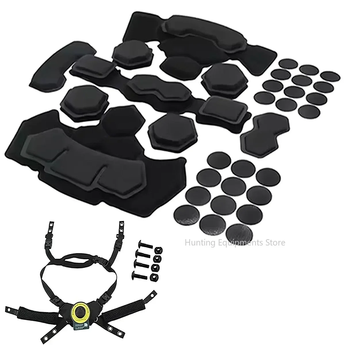 Almohadillas tácticas para casco, sistema de suspensión y casco Gen 4 /Gen 1/Gen 2, almohadilla de espuma viscoelástica para accesorios para casco Wendy FAST MICH, almohadilla Wendy - imagen 4