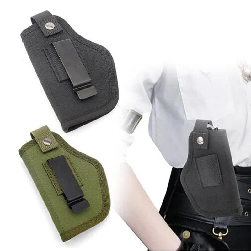 Funda táctica IWB izquierda y derecha Universal oculta para pistola, riñonera, equipo para exteriores, funda cartuchera para pistola de mano de nailon - imagen 2