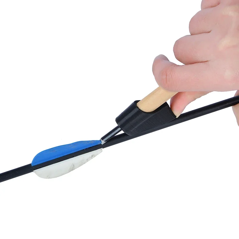 Raspador de plumas de flecha de tiro con arco, herramienta de eliminación de huellas de pegamento de eje de flecha limpio, paletas de palado, eliminación de plumas, accesorios de flecha - imagen 2
