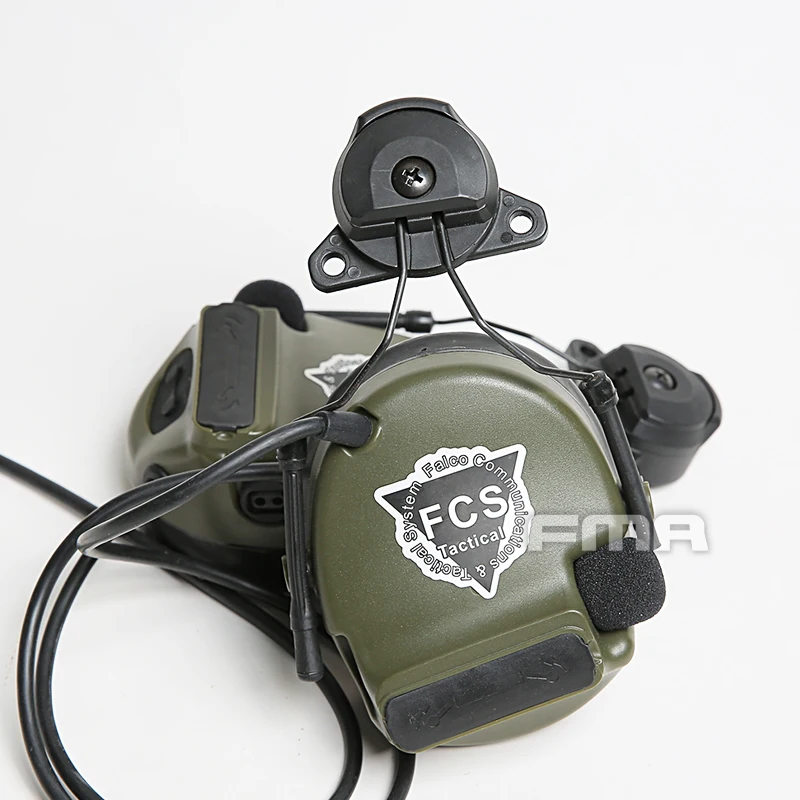 FMA auriculares tácticos Airsoft y EX conjunto de adaptador de riel para casco Gen 1/GEN 2 para auriculares COMTAC I/II/III/IV - imagen 4