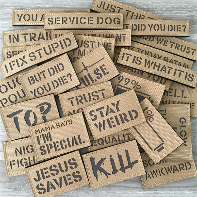 Parches tácticos multiusos, parches reflectantes infrarrojos IR en mochila, chaleco, ropa, insignias para exteriores, gancho y bucle