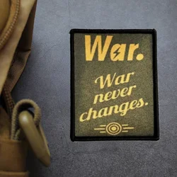 Parche táctico War Never Changes con velcro adhesivo para chaleco