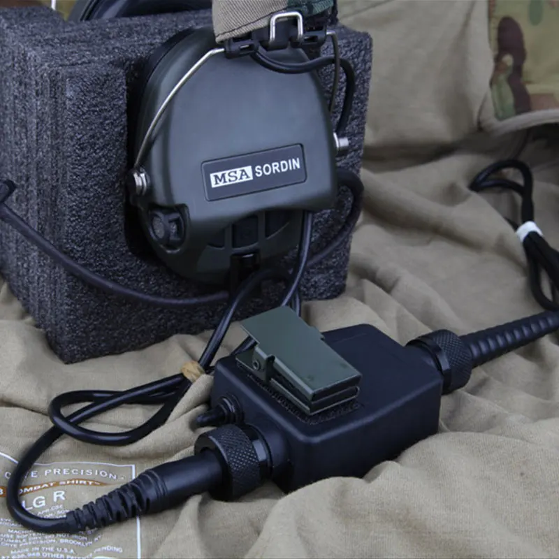 Cable de interruptor de intercomunicador táctico para té PTT, interfaz de enchufe de carga de Radio ICOM, Walkie Talkie, caza, senderismo, Trekking al aire libre - imagen 5