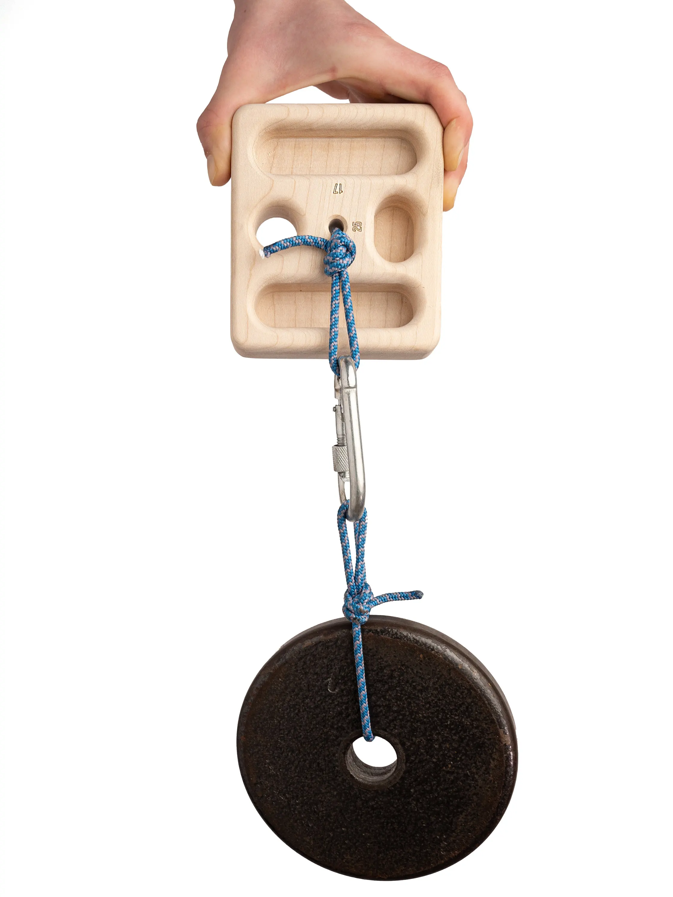 Tabla colgante portátil de bolsillo, dispositivo de entrenamiento de escalada para viajes y calentamiento, tabla colgante de escalada, tabla de dominadas para entrenamiento de escalada en roca - imagen 4