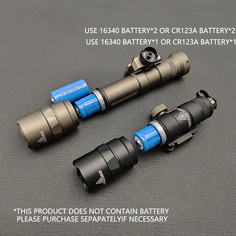 Airsoft SF M600 M600B M300 linterna LED táctica caza Rifle Scout pistola de luz armas luces 600 lúmenes interruptor de presión remota - imagen 4