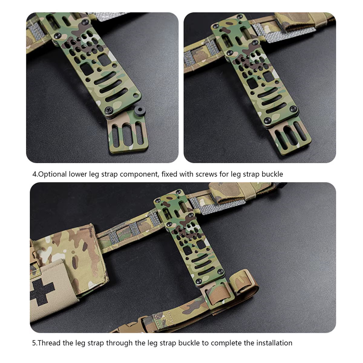 Adaptador modular para funda de pistola QLS piernera