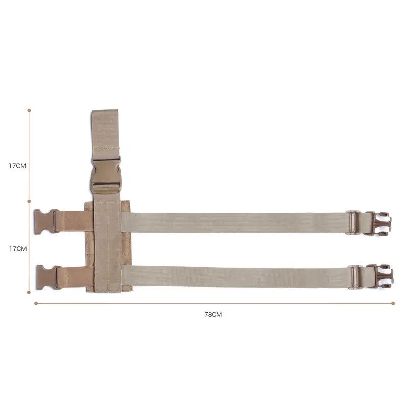 Correa de pierna táctica para exteriores, correa de accesorios para bolsa de pierna táctica CS multiusos, equipo de camuflaje realista para exteriores - imagen 4