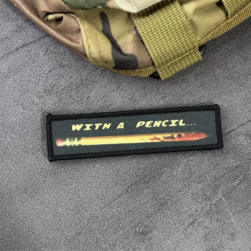Parche táctico impreso Bullet – Insignia de moral con gancho - imagen 4