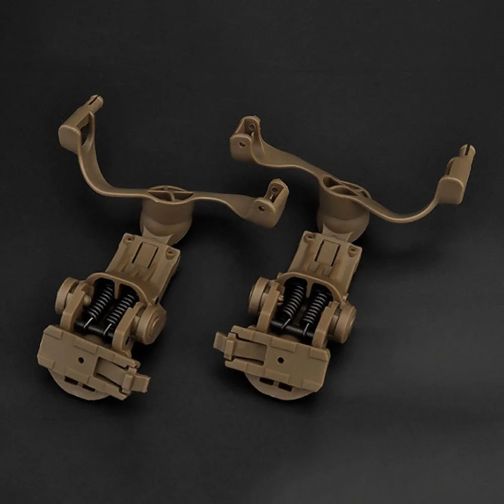 Adaptador de montaje en riel para auriculares tácticos, para caza, casco Airsoft rápido, OPS Core ARC/Team Wendy M-LOK, equipo de soporte para auriculares - imagen 3