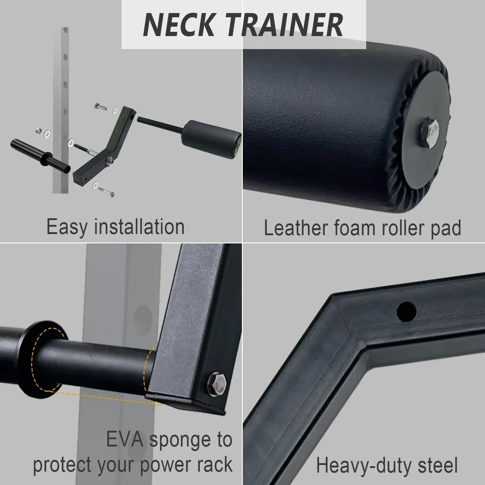 Cabeza de entrenamiento de cuello profesional, fortalece y recupera los músculos, mejora la postura, equipo de gimnasio en casa para atletas y trabajadores de oficina