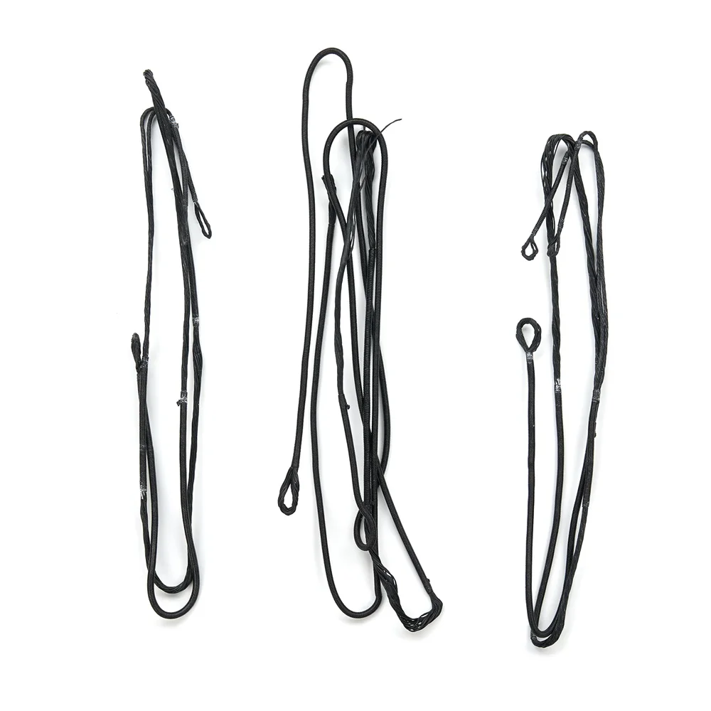 1 juego (3 piezas) de cuerdas para arco compuesto 1600D, accesorios para arco compuesto de 16 hebras y 20 hebras - imagen 5