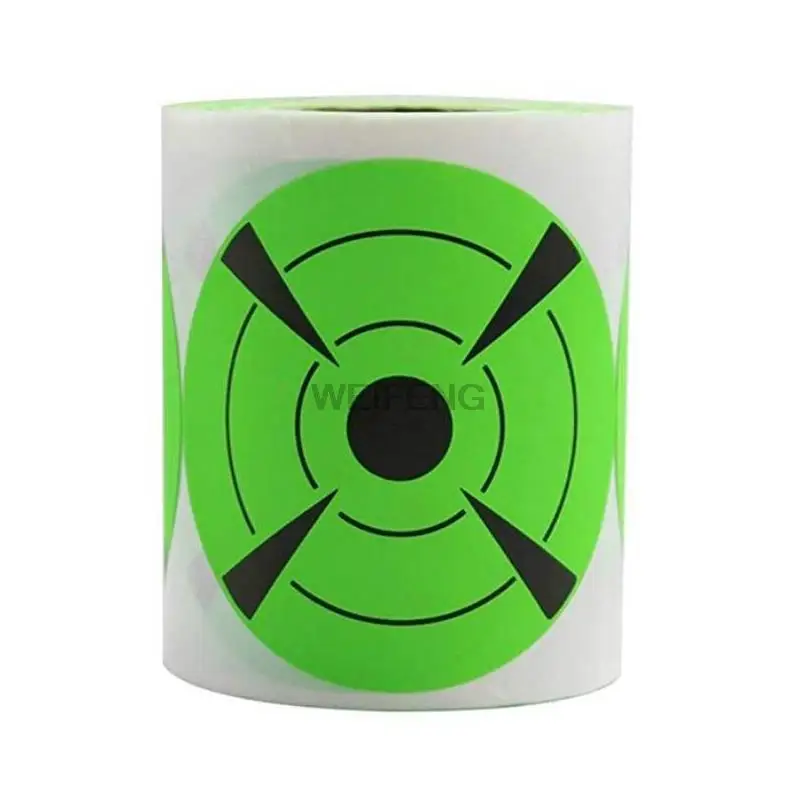 Pegatinas reactivas de salpicaduras adhesivas para pistola BB, Airsoft, Rifle de caza, práctica de entrenamiento, 4 pulgadas, 400 piezas por rollo - imagen 2