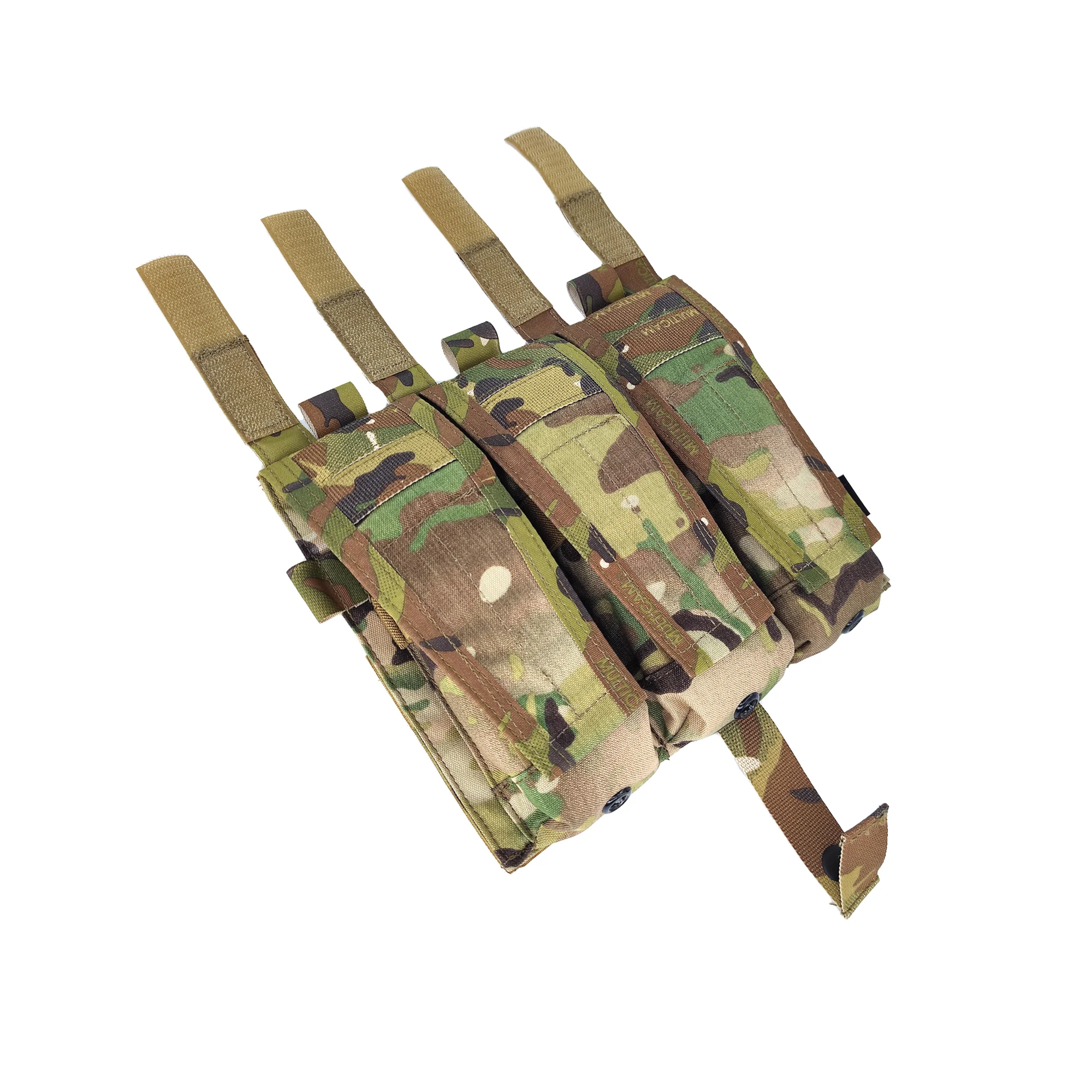 Bolsa táctica M4 Triple para revistas, bolsa Molle Mag para Airsoft, equipo CP AVS JPC, chaleco, bolsa de expansión del Panel frontal - imagen 4