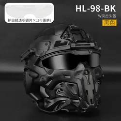 WoSporT casco táctico modular con visera y gafas protección antivaho