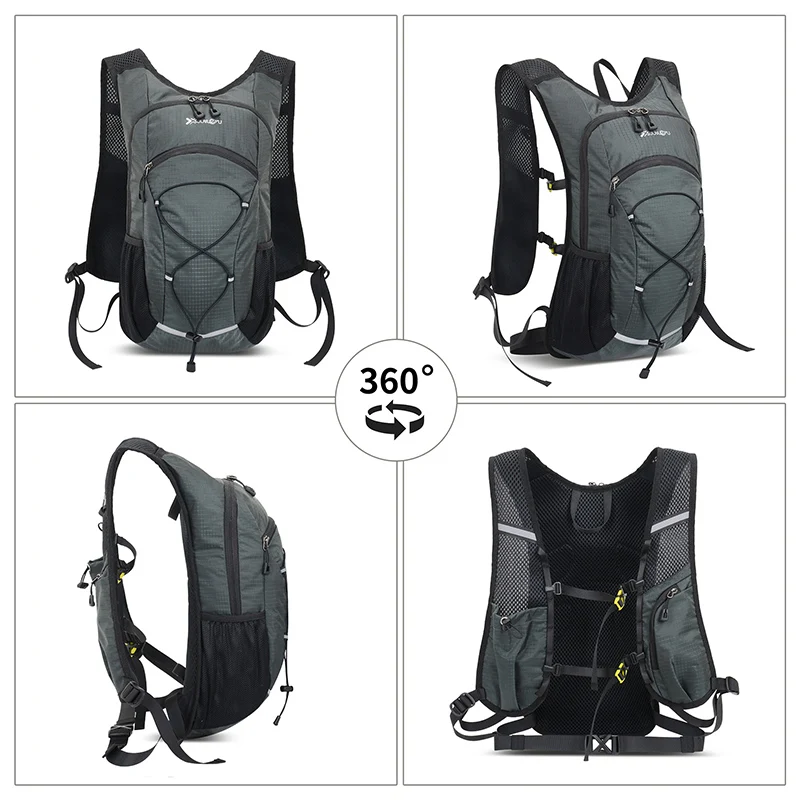 Mochila ligera para senderismo, chaleco de hidratación impermeable, bolsa para correr para bicicleta, maratón, vejiga interior de 2L, Camping y montañismo - imagen 5