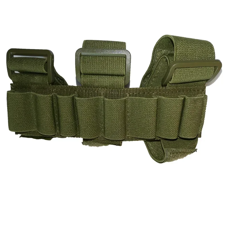 Táctico 8 rondas calibre 12/20 buttstock munición Shell Carrier Shotshell titular bolsa de brazo al aire libre Airsoft caza cartucho Mag Bag - imagen 5