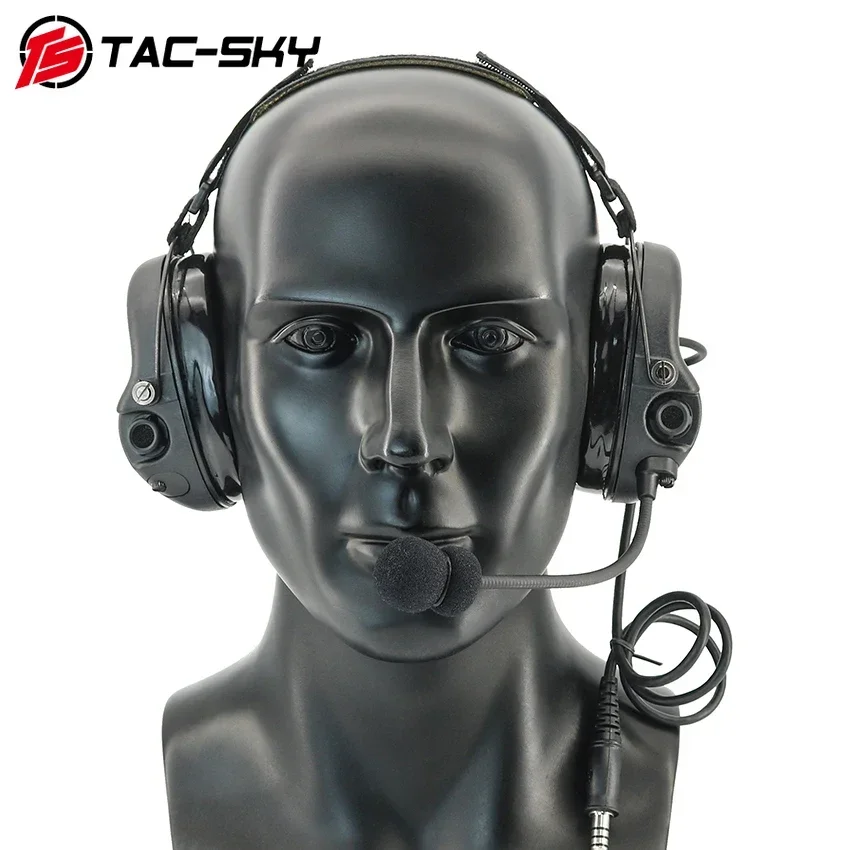TAC-SKY H302 auriculares tácticos Protector de oído Digital DSP Modular auriculares militares Airsoft tiro Walkie Talkie auriculares - imagen 4