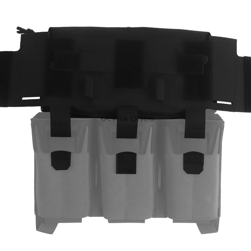 Bolsa de administrador de segunda capa con placa táctica, bolsas Triple Mag de calibre múltiple, portador de placa, chaleco Airsoft, bolsillo de Panel frontal MOLLE - imagen 4