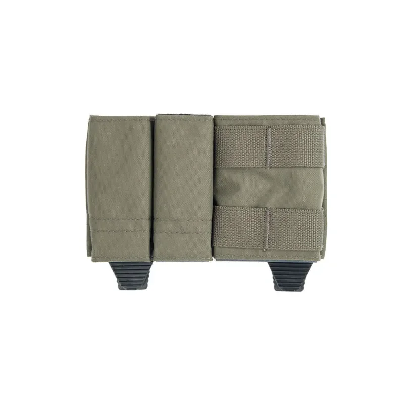 Bolsa táctica para revistas Airsoft 5,56 1 + 2, bolsa Triple para revistas, bolsa con Clip para munición, bolsillo para caza, chaleco para exteriores, funda, equipo - imagen 2