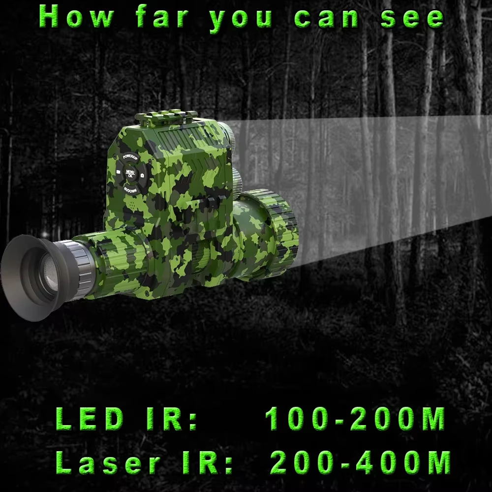 Megaorei NK007plus monocular visión nocturna 1080P zoom 4x - imagen 3