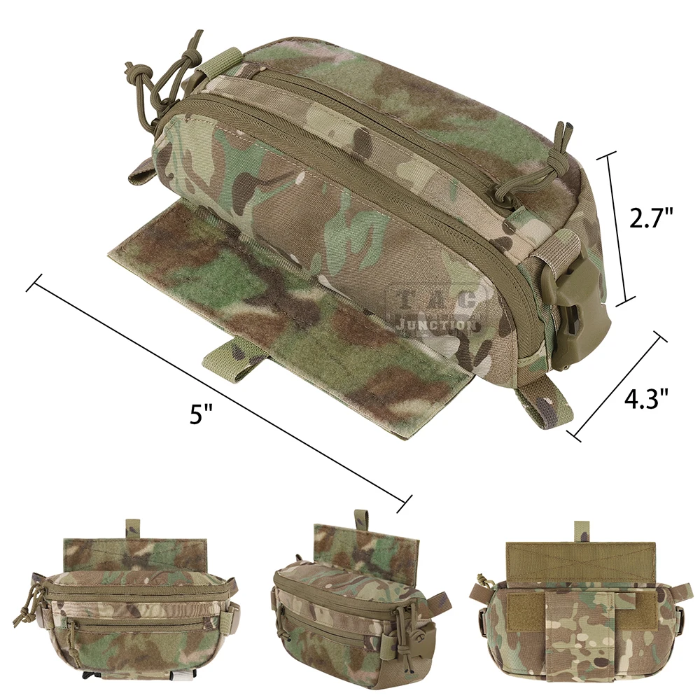 Bolsa táctica colgante 3 en 1, bolsa de almacenamiento para colgar, riñonera para chaleco, JPC, CPC, LBT, K19 - imagen 4