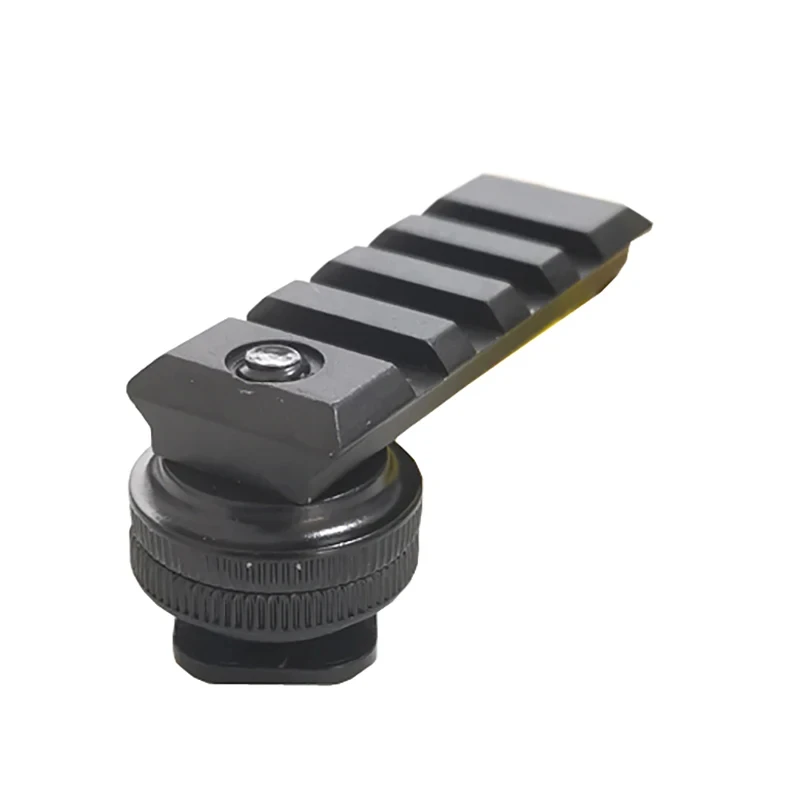 Riel táctico de aluminio de 21mm, montaje Picatinny, buscador de vista de punto rojo y Base de mira óptica para fotografía de cámara DSLR Canon/Nikon