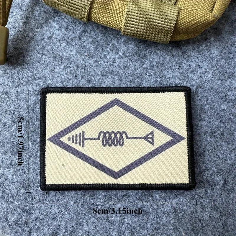 Parche táctico para operador de amador de Radio, brazalete militar impreso, pegatinas para mochila con gancho y bucle - imagen 3